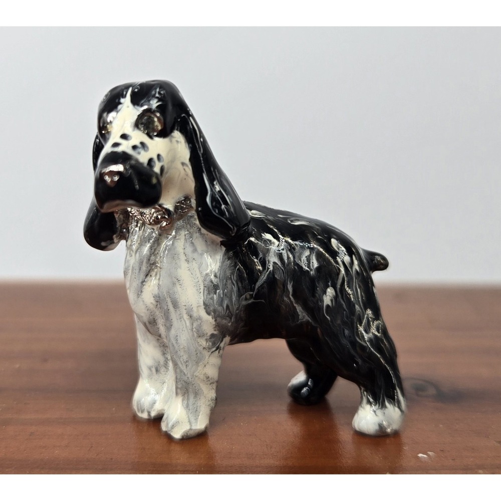 Vintage Erwin Pearl E. Pearl Cocker Spaniel Enamel Brooch Pin